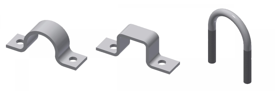 Schreier mounting clip round steel stirrup